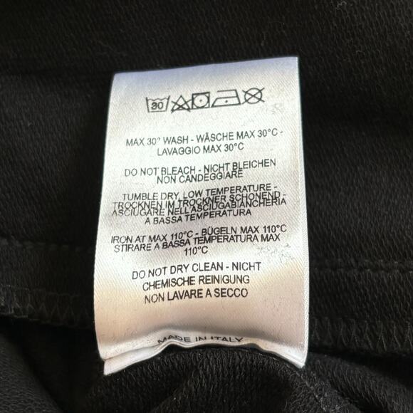 NWT Jet Set Medium Lurex Black Full Zip Hoodie Jacket Cotton Blend Italy - Picture 12 of 12